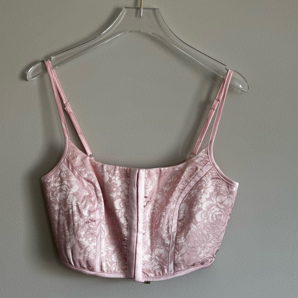 Pink corset top